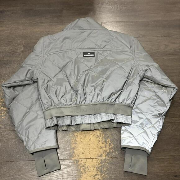 adidas Stella McCartney zip up 3M reflective jacket S - Picture 4 of 8